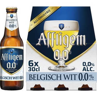 Aanbieding Affligem Belgisch Wit 0.0 Sixpack 6x30cl