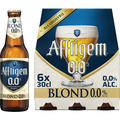 Aanbieding Affligem Blond 0.0 Sixpack 6x30cl