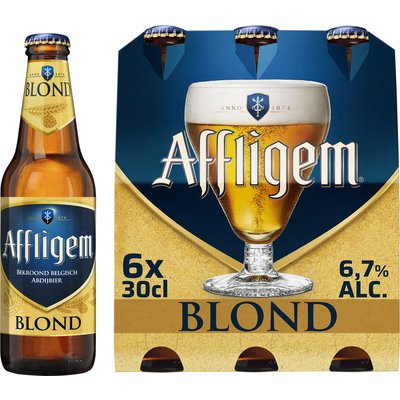 Aanbieding Affligem Blond Sixpack 6x30cl