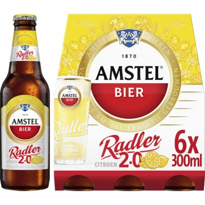 Aanbieding Amstel Radler Citroen Sixpack 6x30cl