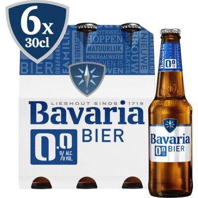 Aanbieding Bavaria 0.0 Sixpack 6x30cl