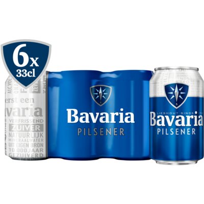 Aanbieding Bavaria Sixpack 6x33cl