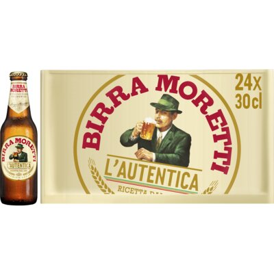 Aanbieding Birra Moretti Krat 24x30cl