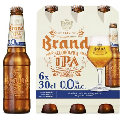 Aanbieding Brand IPA 0.0 Sixpack 6x30cl