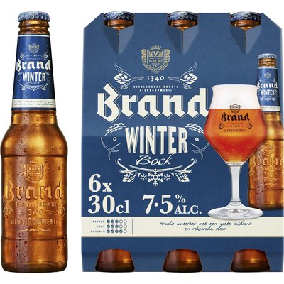 Aanbieding Brand Winterbock Sixpack 6x30cl