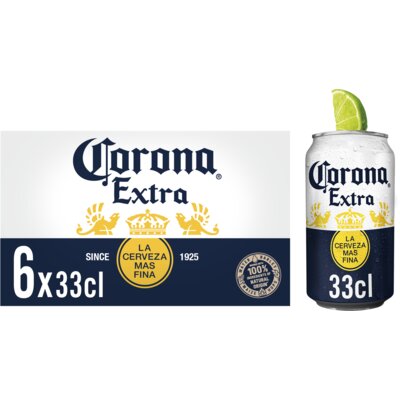Aanbieding Corona Extra Sixpack 6x33cl