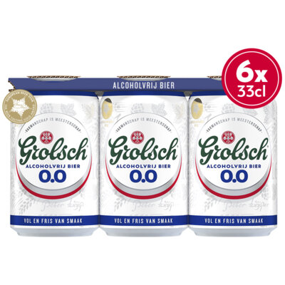 Aanbieding Grolsch 0.0 Sixpack 6x33cl