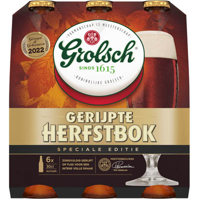 Aanbieding Grolsch Gerijpte Herfstbok Sixpack 6x30cl