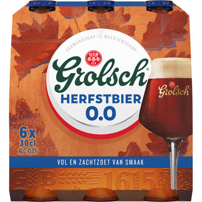Aanbieding Grolsch Herfstbier 0.0 Sixpack 6x30cl