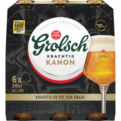 Aanbieding Grolsch Krachtig Kanon Sixpack 6x30cl