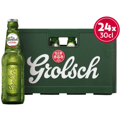 Aanbieding Grolsch Krat 24x30cl