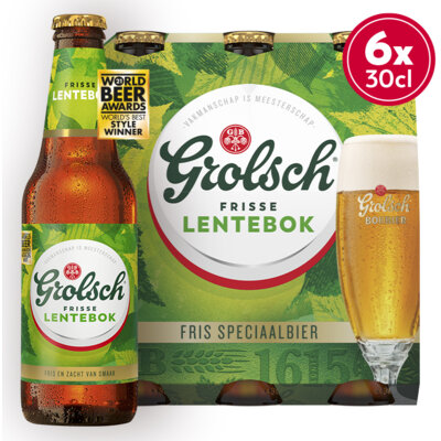 Aanbieding Grolsch Lentebok Sixpack 6x30cl