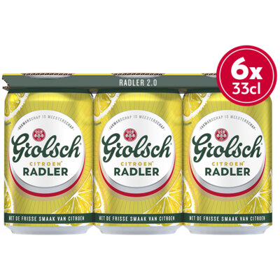 Aanbieding Grolsch Radler Citroen Sixpack 6x33cl