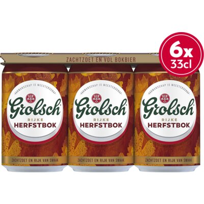 Aanbieding Grolsch Rijke Herfstbok Sixpack 6x33cl