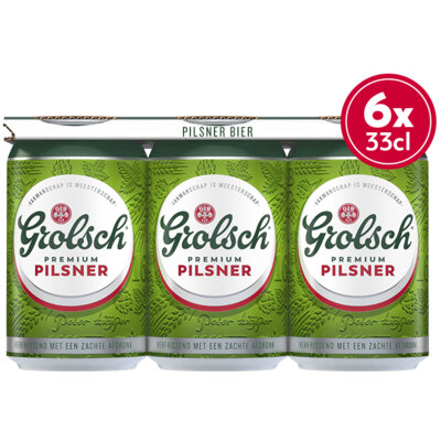 Aanbieding Grolsch Sixpack 6x33cl