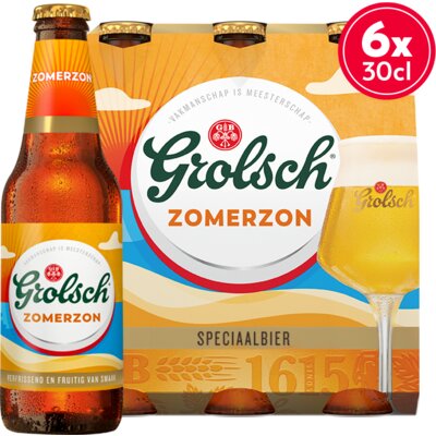 Aanbieding Grolsch Zomerzon Sixpack 6x30cl