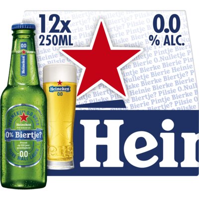 Aanbieding Heineken 0.0 Doos 12x25cl