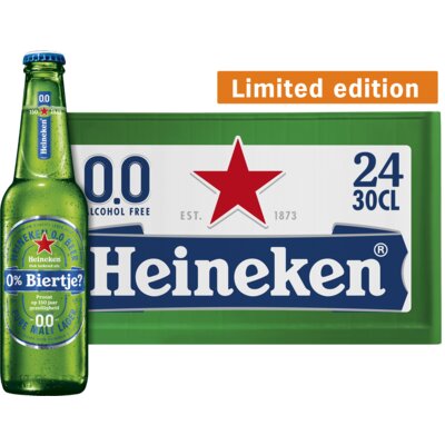 Aanbieding Heineken 0.0% Krat 24x30cl