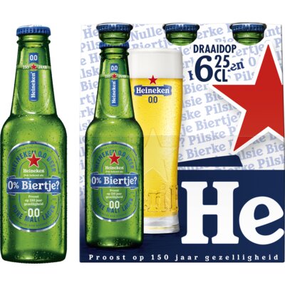 Aanbieding Heineken 0.0 Sixpack 6x25cl