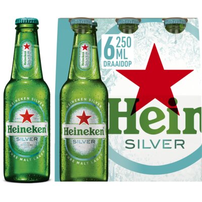 Aanbieding Heineken Silver Sixpack 6x25cl