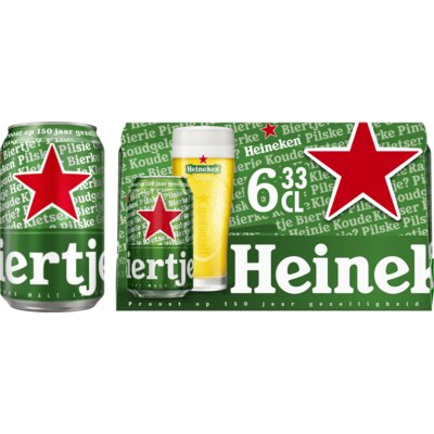 Aanbieding Heineken Sixpack 6x33cl
