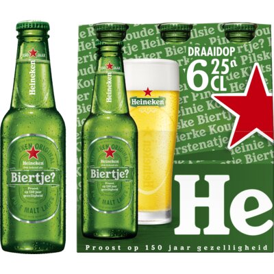 Aanbieding Heineken Sixpack 6x25cl