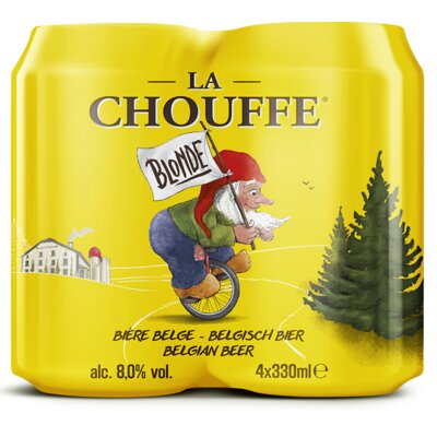 Aanbieding Chouffe Blond 4-pack 4x33cl