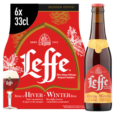 Aanbieding Leffe Winterbier Sixpack 6x33cl