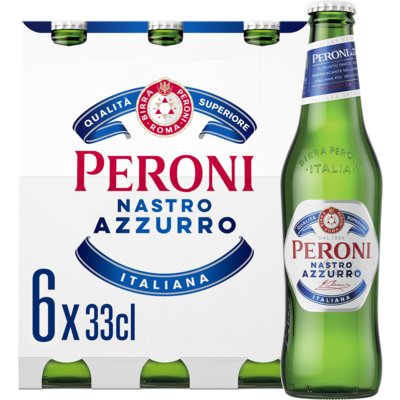 Aanbieding Peroni Nastro Azzuro Sixpack 6x33cl